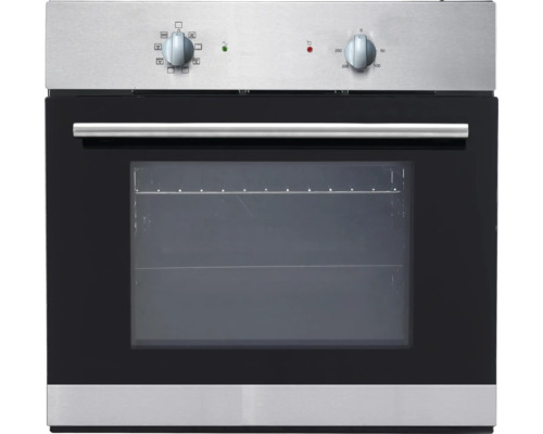 Einbaubackofen mit Bedienknöpfen für Temperatur und Funktionseinstellung
