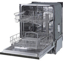 Geöffneter Geschirrspüler mit herausgezogenen Spülkörben