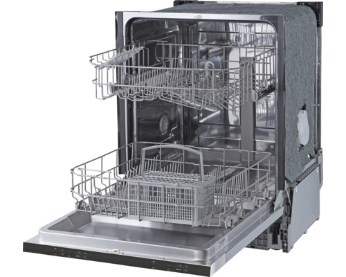Geöffneter Geschirrspüler mit herausgezogenen Spülkörben