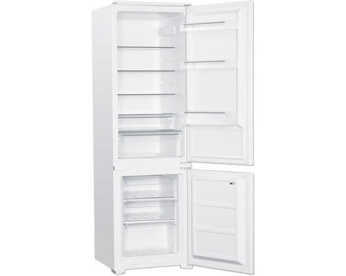 Geöffneter Kühlschrank mit Gefrierfach