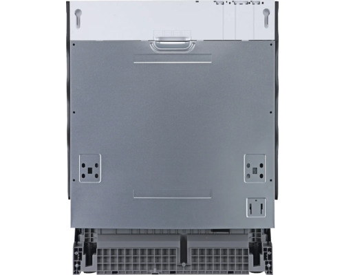 Rückansicht eines Geschirrspülers.