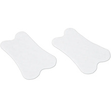 Zwei weiße Gua Sha Schaber zur Gesichtsmassage