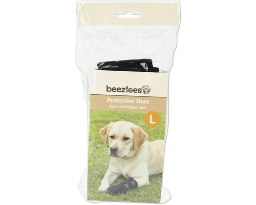 beeztees Schutzschuhe für Hunde, Größe L, im durchsichtigen Kunststoffbeutel