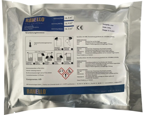 Oberflächenverfestigung Ravello Innenbereich 1 Liter - ca. 3-5 m² Ravello Oberflächenverfestigung für Innenbereiche mit mittlerer Körnung, 0,99 Kilogramm