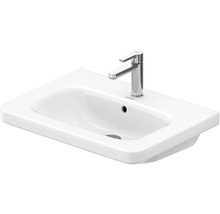 Weißes Aufsatzwaschbecken aus Sanitärkeramik mit Armatur