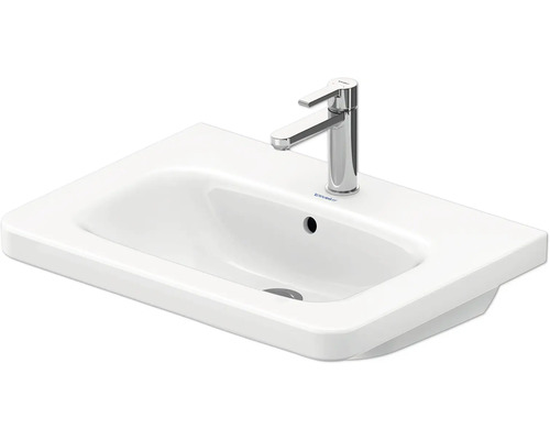 Weißes Aufsatzwaschbecken aus Sanitärkeramik mit Armatur