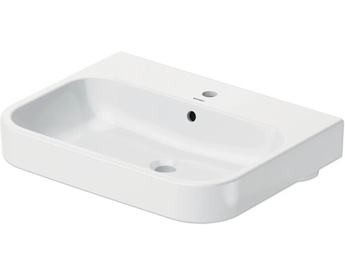Möbelwaschtisch Duravit Happy D 2 halbrund 65x50,5 cm weiß