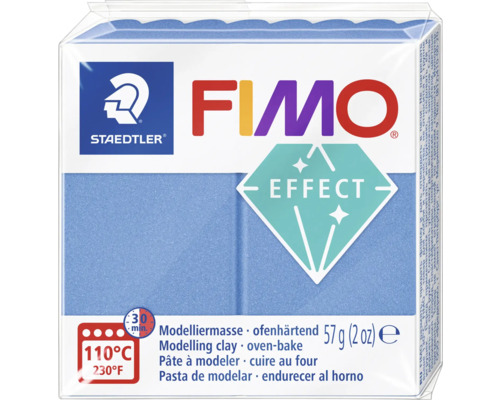 Fimo effect blau metallic 57g