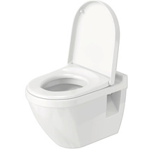 Wand-Tiefspültoilette mit offenem Spülrand und WC-Sitz