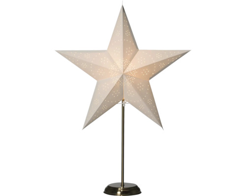 Sternlampe mit Perforationen auf einem Ständer