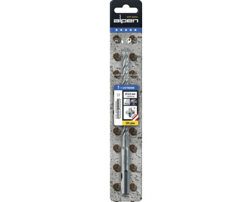Alpen F8 Extreme Steinbohrer mit SDS-Plus Aufnahme, Durchmesser 8 Millimeter
