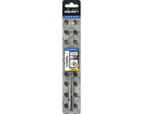 Alpen F8 Extreme Hammerbohrer mit 8 Millimeter Durchmesser und SDS-plus Aufnahme