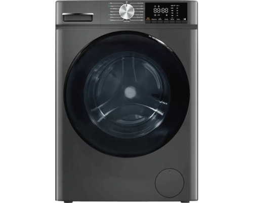 Waschtrockner PKM WT8+5BEG 60x85x52 cm grau Waschvolumen 8 Kg Trocknervolumen 5 kg Waschmaschine mit verschiedenen Programmen und digitaler Anzeige