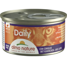 Katzenfutter nass Almo Daily Mousse Kaninchen 85 g