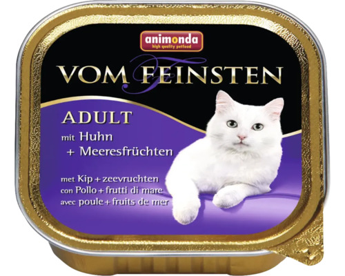 Katzenfutter nass ANIMONDA vom Feinsten Adult Huhn und Meeresfrüchte 100 g