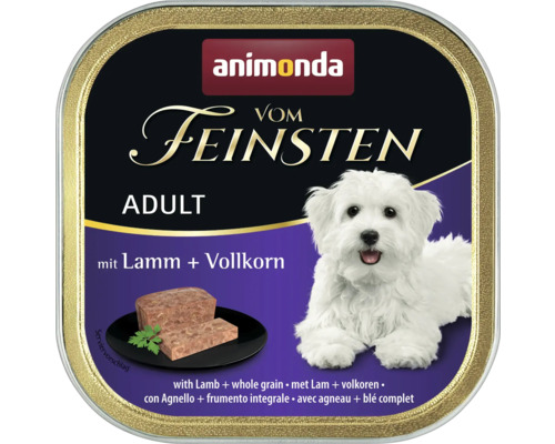 Hundefutter nass ANIMONDA vom Feinsten Adult mit Lamm und Vollkorn 150 g