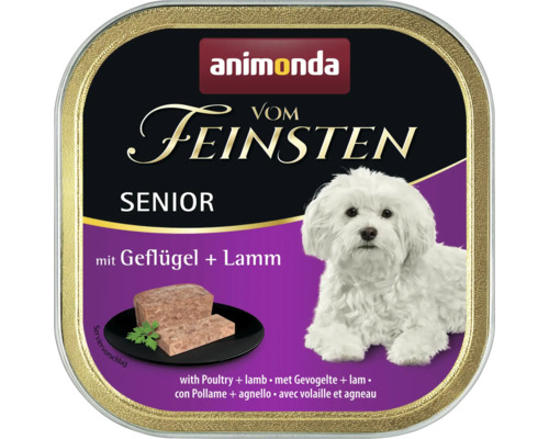 Hundefutter nass ANIMONDA vom Feinsten Senior mit Geflügel und Lamm 150 g