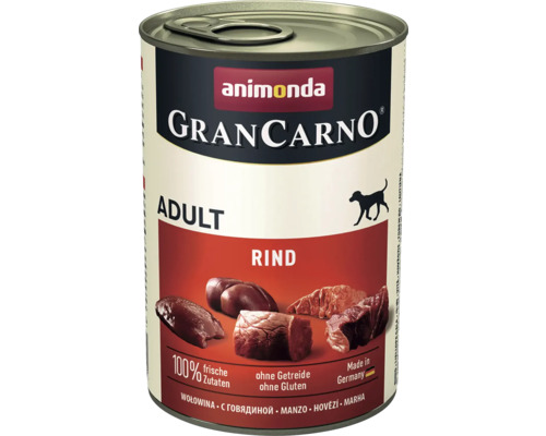 Hundefutter nass ANIMONDA Gran Carno Original Adult Rindfleisch 400 g