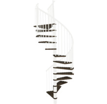 Wendeltreppe aus Metall mit Stufen