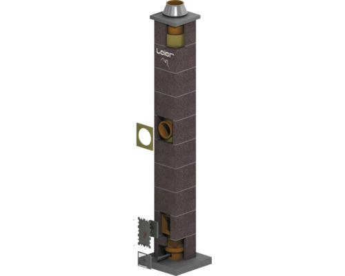 Kamin Set LSK 14 mit Lüftung 5 Steigmeter