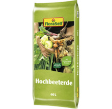 Sack Hochbeeterde mit 60 Liter Volumen