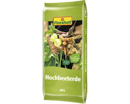 Sack Hochbeeterde mit 60 Liter Volumen