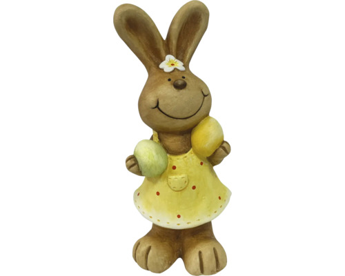 Dekofigur Osterhase Lafiora 37 cm gelb