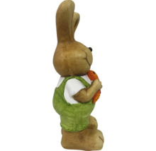 Osterhase Figur mit Karotte