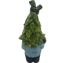 Gartenzwerg mit Blätterhut als Dekoration