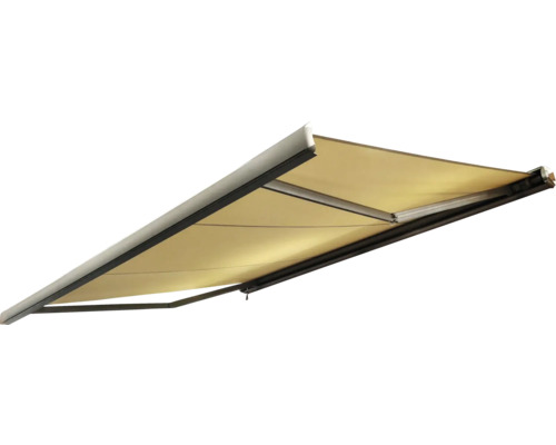 Ausgefahrene Markise für den Außenbereich