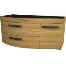 Waschtischunterschrank mit zwei Schubladen und einer Tür