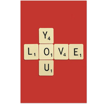 Spielsteine mit der Aufschrift Ich liebe Dich