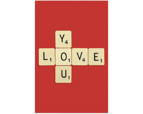 Spielsteine mit der Aufschrift Ich liebe Dich