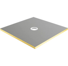 Quadratische Duschwanne mit Ablauf