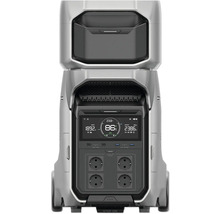 Tragbare Powerstation mit Display und mehreren Steckdosen