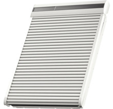 Fensterrollladen mit geschlossenem Rollladenpanzer