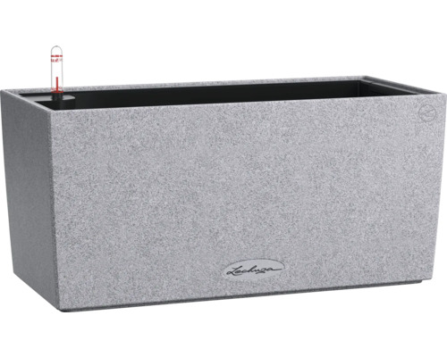 Blumenkasten Lechuza Balconera Stone Kunststoff 40 x 19 x 19 cm grau Rechteckiger Pflanzkasten mit Bewässerungssystem
