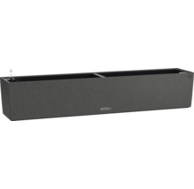 Dunkelgrauer Blumenkasten mit Wasserstandsanzeiger