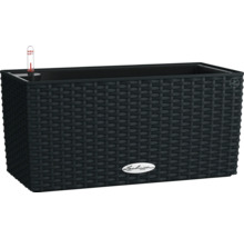 Rechteckiger Pflanzkasten mit Bewässerungssystem und gewebter Optik