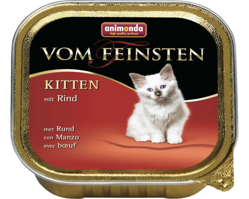 Katzenfutter nass ANIMONDA vom Feinsten Kitten mit Rind 100 g