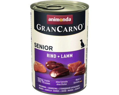 Hundefutter nass animonda Gran Carno Sen Rind & Lamm 400 g