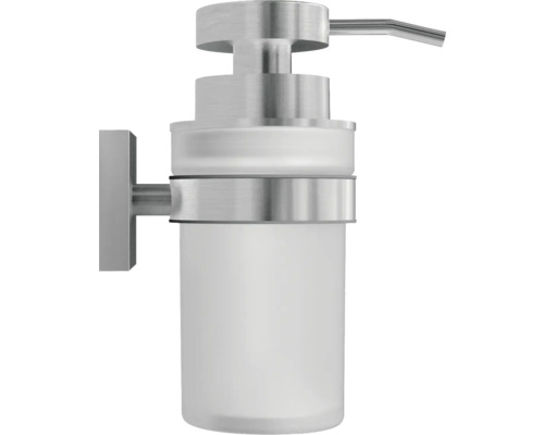 Seifenspender zur Wandmontage, aus Glas und Metall