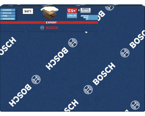 Schleifschwamm Bosch für Handschleifer K 120 Ungelocht-Loch 20 Stück Bosch Expert Schleifblatt S471 Verpackung