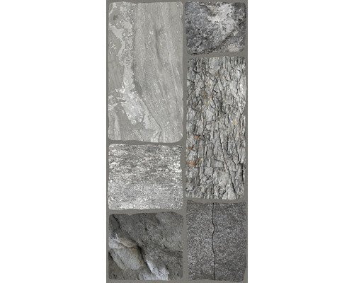 Feinsteinzeug Bodenfliese Leo 30x60 cm grau matt