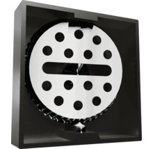 Dekorative Wanduhr mit runder Scheibe und Lochmuster