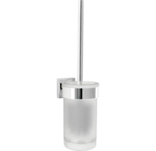 Wand-WC-Garnitur aus Glas und Metall