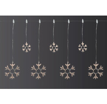LED Lichterkette mit Schneeflockenmotiven für den Innenbereich