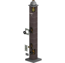 Leier Schornsteinsystem mit verschiedenen Bauteilen zur Installation