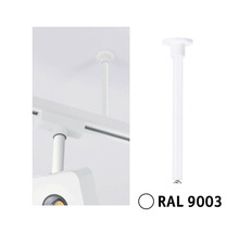 Abhängung für Schienensystem RAL 9003