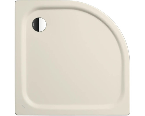 Viertelkreis-Duschwanne Kaldewei Zirkon 605-1 100x80x3,5 cm warm beige 20 matt 457000010661 Duschwanne mit Viertelkreisform
